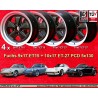 4 jantes Fuchs 9x17 + 10x17 5x130 Porsche 911  911 SC Carrera -1989 turbo -1987
