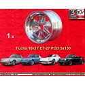 1 wheel Fuchs 10x17 5x130 Porsche 911  911 SC Carrera -1989 turbo -1987 fully polished