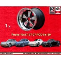 1 llanta Fuchs 10x17 5x130 Porsche 911  911 SC Carrera -1989 turbo -1987 RSR style