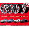 4 jantes Fuchs 9x17 + 10x17 5x130 Porsche 911  911 SC Carrera -1989 turbo -1987