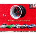 1 llanta Fuchs 11x15 5x130 Porsche 911  911 turbo wide body turbolook matt black/diamond cut