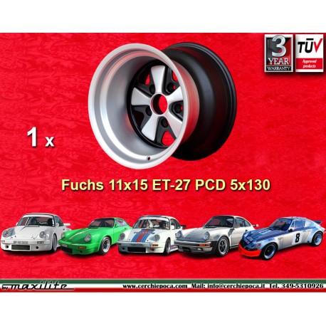 Porsche Fuchs 11x15 ET-27 5x130 anodized look 911 turbo body back axle, turbo 3,3 cerchio wheel jante felge llanta