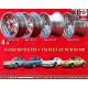4 cerchi Fuchs 9x15 ET15 + 11x15 ET-27 5x130 Porsche 911 