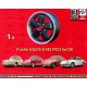 1 jante Fuchs 4.5x15 5x130 Porsche 356  356 C SC 911 -1969 912 matt black/diamond cut
