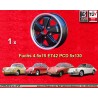 1 Felge Fuchs 4.5x15 5x130 Porsche 356  356 C SC 911 -1969 912 matt black/diamond cut
