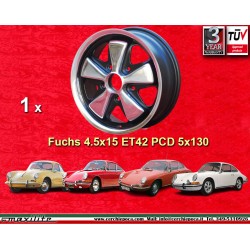 Porsche  Fuchs 4.5x15 ET42 5x130 RSR style 356 C SC, 911 -1969, 912 cerchio wheel jante llanta felge