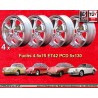 4 llantas Fuchs 4.5x15 5x130 Porsche 356  356 C SC 911 -1969 912 fully polished
