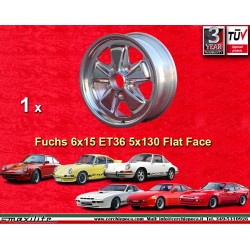 Porsche Fuchs 6x15 ET36 5x130 fully polished 911 -1989, 914 6, 944 -1986, 924 turbo-Carrera GT cerchio wheel llanta jante felge
