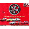 1 Felge Fuchs 6x15 5x130 Porsche 911  911 -1989 914-6 944 -1986 924 turbo-Carrera GT anodized look