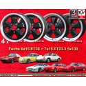 4 llantas Fuchs 6x15 + 7x15 5x130 Porsche 911  911 -1989 914-6 944 -1986 924 turbo-Carrera GT