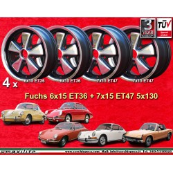 Porsche Fuchs 6x15 ET36 7x15 ET47 5x130 RSR style 356 C SC, 911 -1989, 914 cerchi wheels jantes felgen llantas