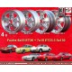 4 cerchi Fuchs 6x15 ET36 + 7x15 ET23.3 5x130 Porsche 911 