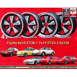 4 pcs. wheels Porsche  Fuchs 6x15 ET36 7x15 ET23.3 5x130 RSR style 911 -1989 914-6 944 -1986 924 turbo-Carrera GT