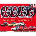 4 wheels Fuchs 6x15 + 7x15 5x130 Porsche 911  911 -1989 914-6 944 -1986 924 turbo-Carrera GT