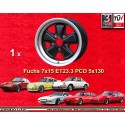 1 jante Fuchs 7x15 5x130 Porsche 911  911 -1989 914-6 944 -1986 924 turbo-Carrera GT matt black/diamond cut