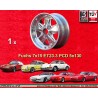 1 cerchio Fuchs 7x15 ET23.3 5x130 Porsche 911  fully polished