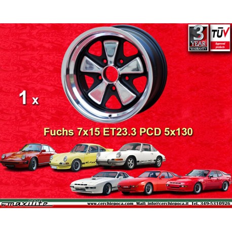 Porsche  Fuchs 7x15 ET23.3 5x130 RSR style 911 -1989, 914 6, 944 -1986, 924 turbo-Carrera GT llanta felge jante cerchi wheel