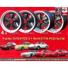 4 cerchi Fuchs 7x15 ET23.3 + 9x15 ET15 5x130 Porsche 911 