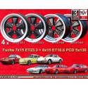 4 wheels Fuchs 7x15 + 8x15 5x130 Porsche 911  911 -1989 914-6 944 -1986 924 turbo-Carrera GT