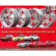 4 cerchi Fuchs 7x15 ET23.3 + 8x15 ET10.6 5x130 Porsche 911 