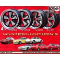 4 Felgen Fuchs 7x15 + 9x15 5x130 Porsche 911  911 -1989 914-6 944 -1986 924 turbo-Carrera GT