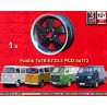 1 cerchio Fuchs 7x16 ET23.3 5x112 Volkswagen Transporter  matt black/diamond cut