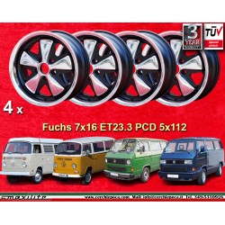 4 cerchi Fuchs 7x16 ET23.3 5x112 Volkswagen Transporter  RSR style