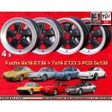 4 cerchi Fuchs 6x16 ET36 + 7x16 ET23.3 5x130 Porsche 911 