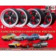 4 cerchi Fuchs 7x16 ET23.3 + 8x16 ET10.6 5x130 Porsche 911 