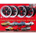 4 llantas Fuchs 7x16 + 8x16 5x130 Porsche 911  911 -1989 914-6 944 -1986 turbo -1989