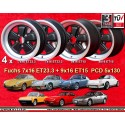 4 llantas Fuchs 7x16 + 9x16 5x130 Porsche 911  911 -1989 914-6 944 -1986 turbo -1989