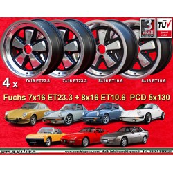 Porsche Fuchs 7x16 ET23.3 8x16 ET10.6 5x130 RSR style 911 -1989 914 6 944 -1986 turbo -1989cerchi wheels jantes felgen llantas