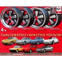 4 llantas Fuchs 7x16 + 8x16 5x130 Porsche 911  911 -1989 914-6 944 -1986 turbo -1989