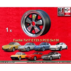 Porsche Fuchs 7x17 ET23.3 5x130 RSR style 911 -1989, 914 6, 944 -1986, turbo -1989 cerchio wheel jante felge llanta