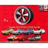 1 llanta Fuchs 7x17 5x130 Porsche 911  911 -1989 914-6 944 -1986 turbo -1989 anodized look