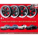 4 cerchi Fuchs 7x17 ET23.3 + 9x17 ET15 5x130 Porsche 911 