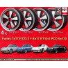 4 Felgen Fuchs 7x17 + 8x17 5x130 Porsche 911  911 -1989 914-6 944 -1986 turbo -1989