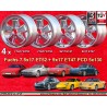 4 wheels Fuchs 7.5x17 + 9x17 5x130 Porsche 944  944 1987- 944S 944S2 968 928 964 993 996 Boxster 986