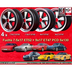 Porsche Fuchs 7.5x17 ET52 9x17 ET15 5x130 anodized 944 1987-, 944S, 944 S2 968 928 964 993 996 Boxter cerchi wheels jantes felge