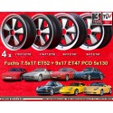 4 Felgen Fuchs 7.5x17 + 9x17 5x130 Porsche 944  944 1987- 944S 944S2 968 928 964 993 996 Boxster 986