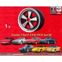 1 Felge Fuchs 7.5x17 5x130 Porsche 944  944 1987- 944S 944S2 968 928 964 993 996 Boxster 986 RSR style