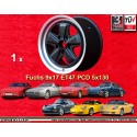 1 llanta Fuchs 9x17 5x130 Porsche 944  944 1987- 944S 944S2 968 928 964 993 996 Boxster 986 rear matt black/diamond cut