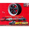 1 llanta Fuchs 9x17 5x130 Porsche 944  944 1987- 944S 944S2 968 928 964 993 996 Boxster 986 rear matt black/diamond cut