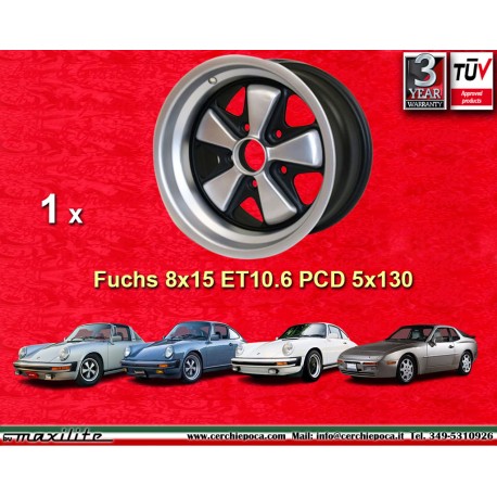 Porsche Fuchs 8x15 ET10.6 5x130 anodized look 911 -1989, 944 -1986 Porsche Fuchs 8x15 ET10.6 5x130 anodized look 911 -1989, 944 