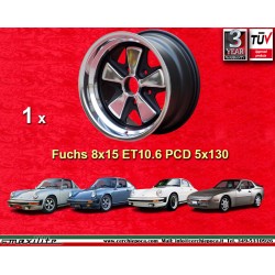 Porsche  Fuchs 8x15 ET10.6 5x130 RSR style 911 -1989, 944 -1986 back axle cerchio wheel jante llanta felge