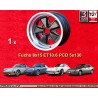 1 Felge Fuchs 8x15 5x130 Porsche 911  911 -1989 944 -1986 matt black/diamond cut