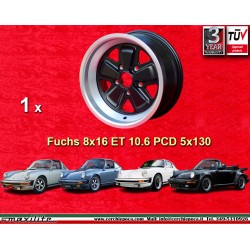 wheel Porsche  Fuchs 8x16 ET10.6 5x130 matt black/diamond cut 911 SC, Carrera -1989, turbo -1987 only back axle