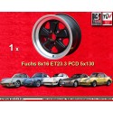 1 llanta Fuchs 8x16 5x130 Porsche 911  911 SC Carrera -1989 944 -1986 turbo -1989  matt black/diamond cut