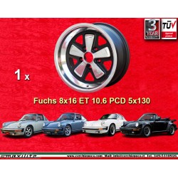 Porsche  Fuchs 8x16 ET10.6 5x130 RSR style 911 SC, Carrera -1989, turbo -1987 only back axle cerchio wheel llanta jante felgen