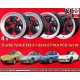 4 jantes Fuchs 6x16 + 8x16 5x130 Porsche 911  911 -1989 914-6